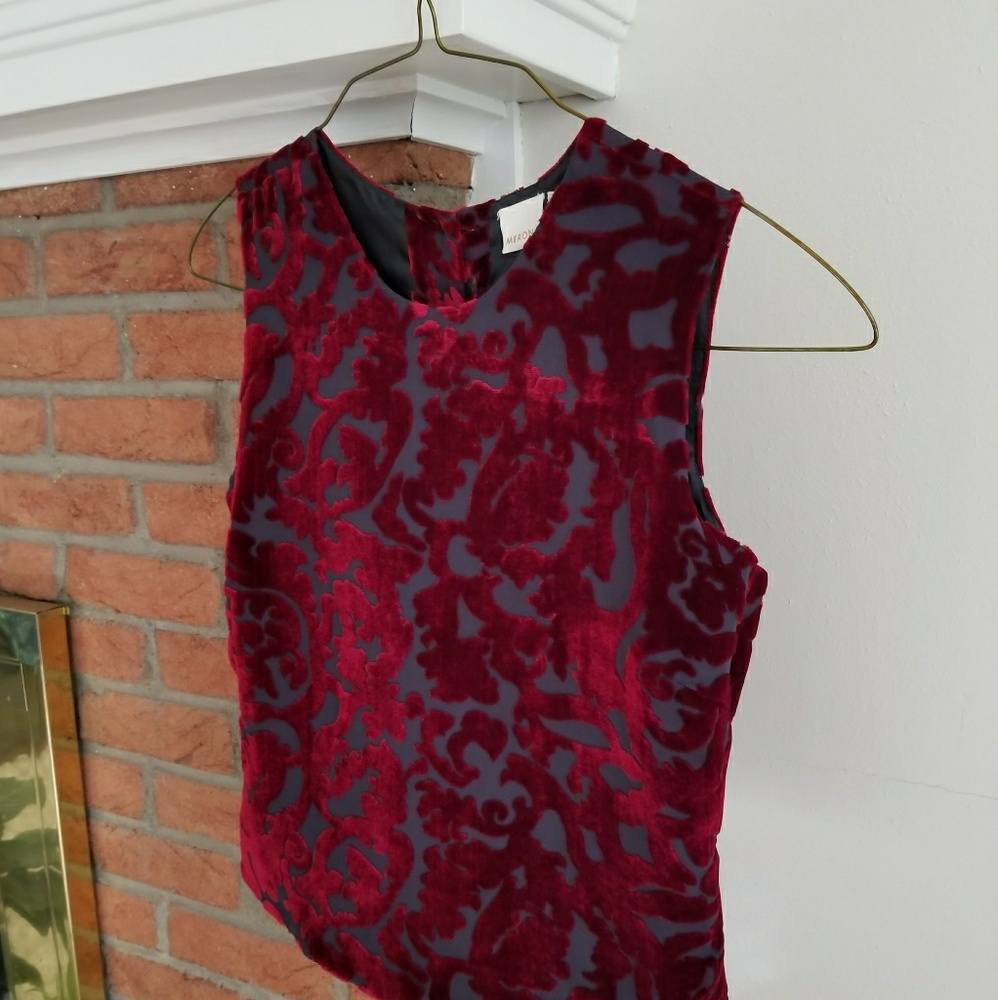 Red velvet top- Perfect for the holidays!